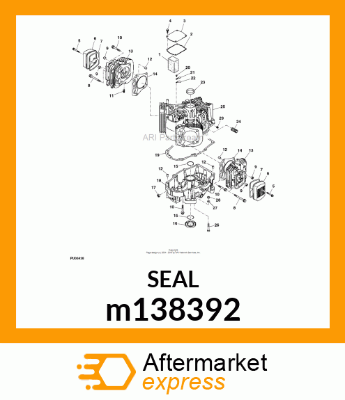 SEAL, OIL, SD 35X48X8 R HS m138392