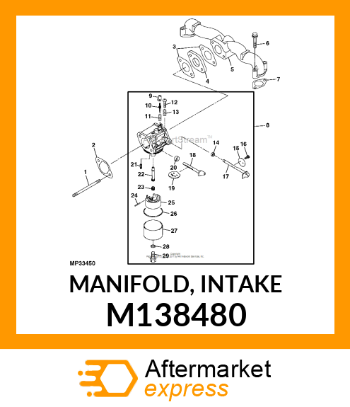 MANIFOLD, INTAKE M138480