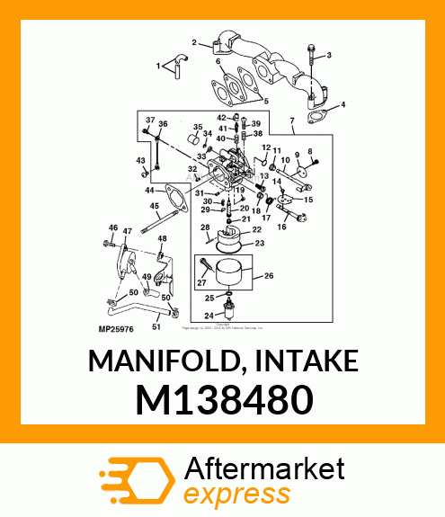 MANIFOLD, INTAKE M138480