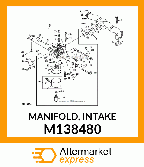 MANIFOLD, INTAKE M138480