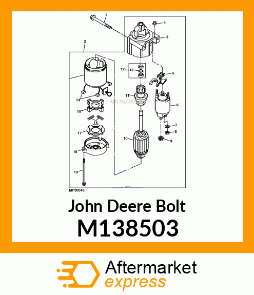 BOLT, 8 X 83 M138503