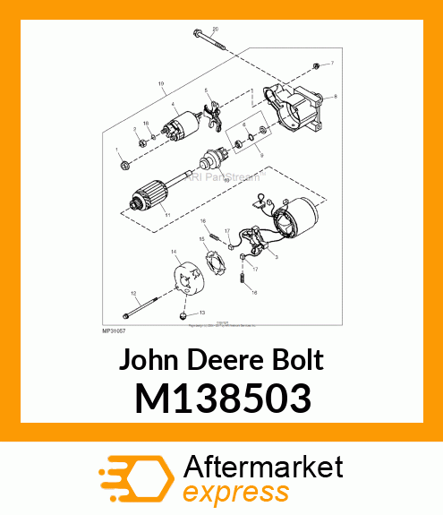 BOLT, 8 X 83 M138503