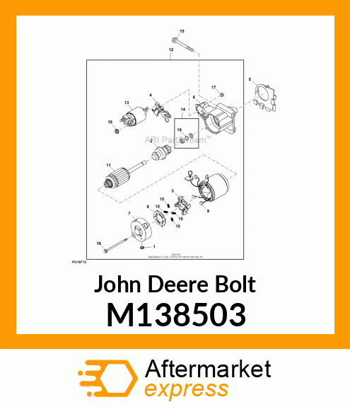 BOLT, 8 X 83 M138503