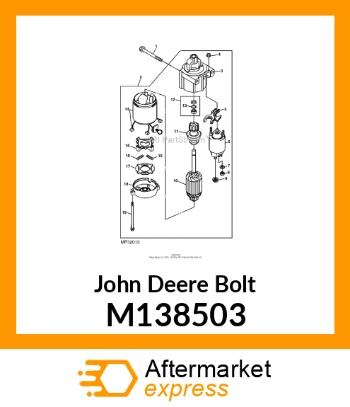 BOLT, 8 X 83 M138503