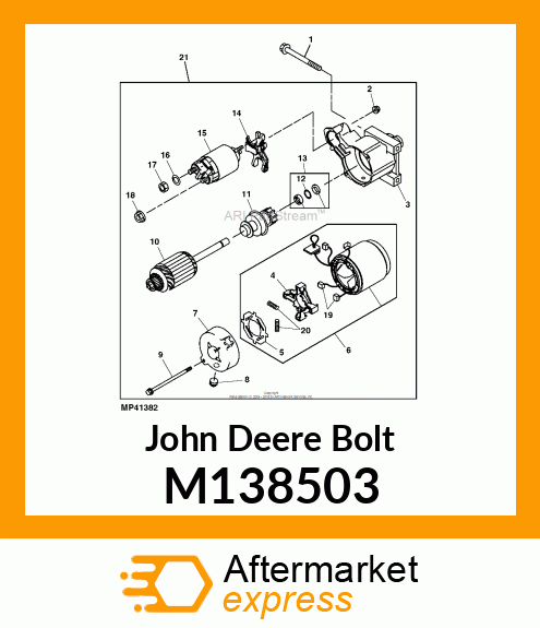 BOLT, 8 X 83 M138503