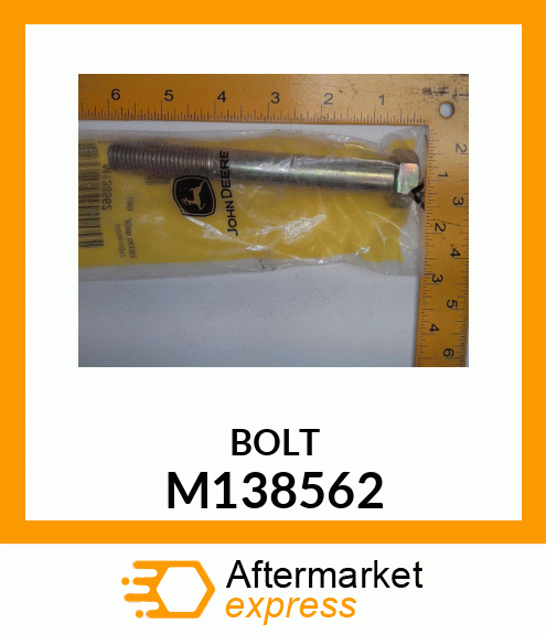 BOLT, HEX DRILLED POINT M16X2X130 M138562