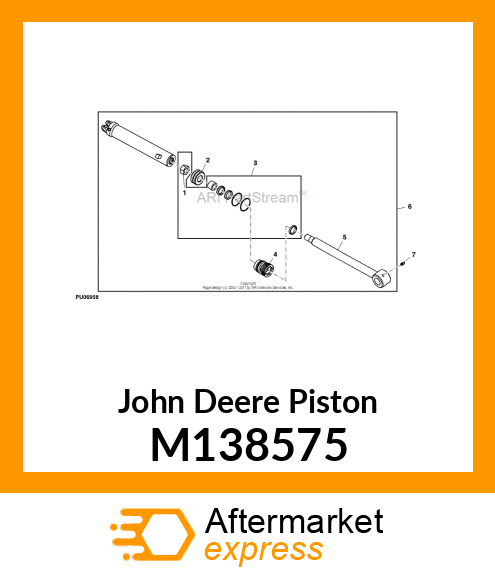 PISTON, HYDRAULIC CYLINDER M138575