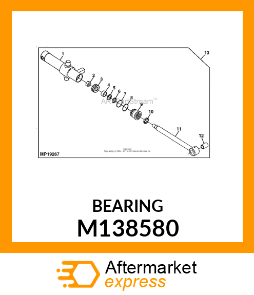 BEARING, BRONZE (1 X 1 1/4 X 1 3/4) M138580