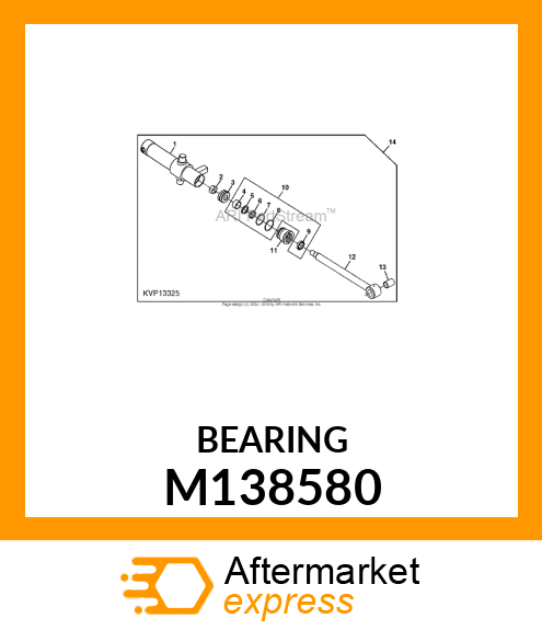 BEARING, BRONZE (1 X 1 1/4 X 1 3/4) M138580