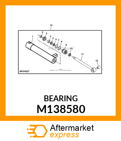 BEARING, BRONZE (1 X 1 1/4 X 1 3/4) M138580