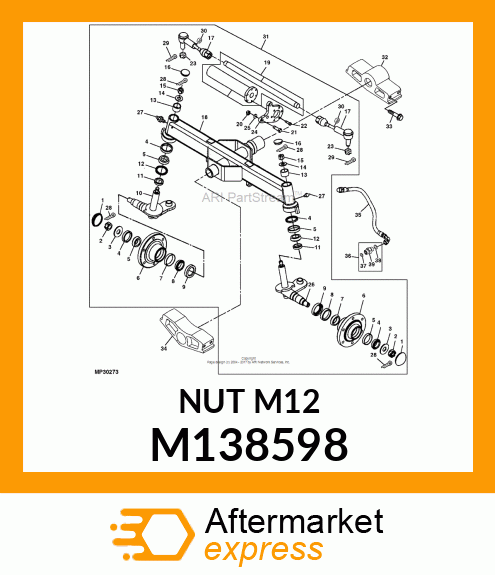 NUT M12 M138598