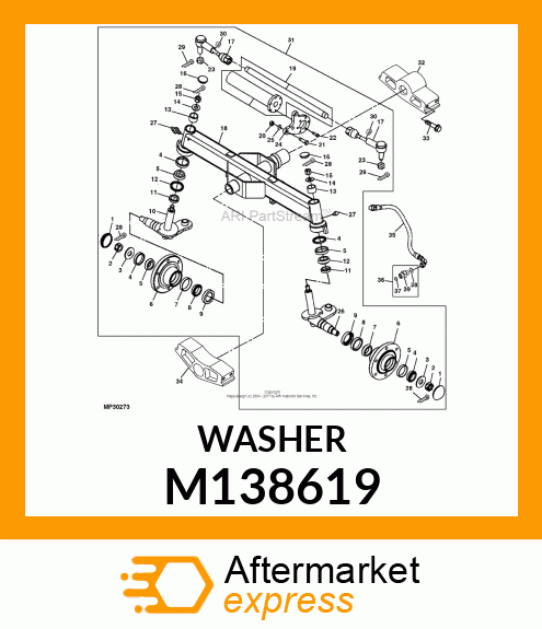 WASHER, KINGPIN M138619