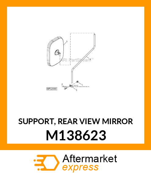 SUPPORT, REAR VIEW MIRROR M138623