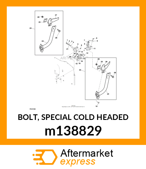 BOLT, SPECIAL COLD HEADED m138829