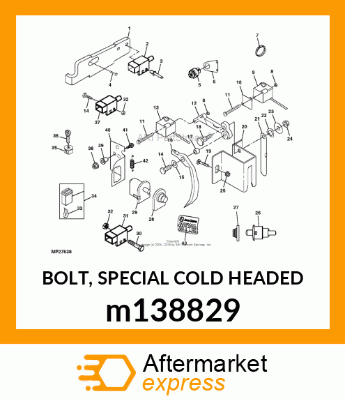 BOLT, SPECIAL COLD HEADED m138829