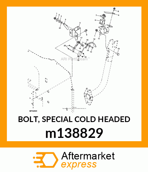 BOLT, SPECIAL COLD HEADED m138829