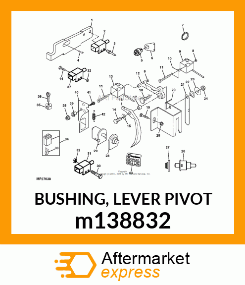 BUSHING, LEVER PIVOT m138832