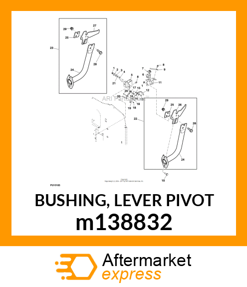 BUSHING, LEVER PIVOT m138832