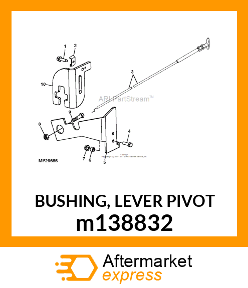 BUSHING, LEVER PIVOT m138832