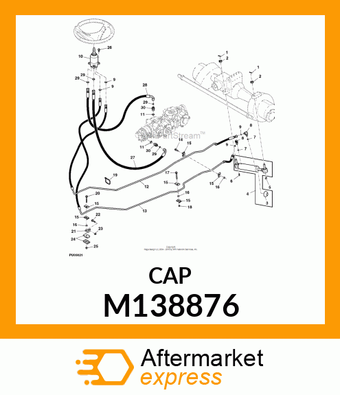 BOOT, BOOT, HYDRAULIC CYLINDER M138876