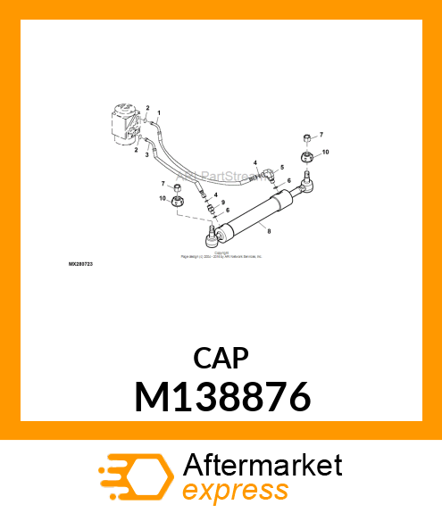 BOOT, BOOT, HYDRAULIC CYLINDER M138876