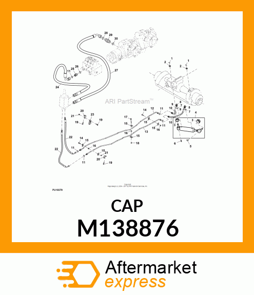 BOOT, BOOT, HYDRAULIC CYLINDER M138876