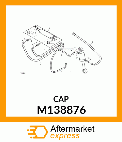 BOOT, BOOT, HYDRAULIC CYLINDER M138876