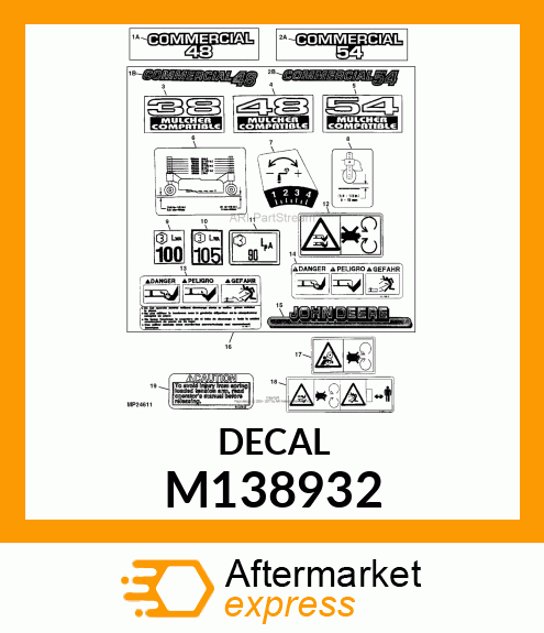 LABEL, CAUTION M138932