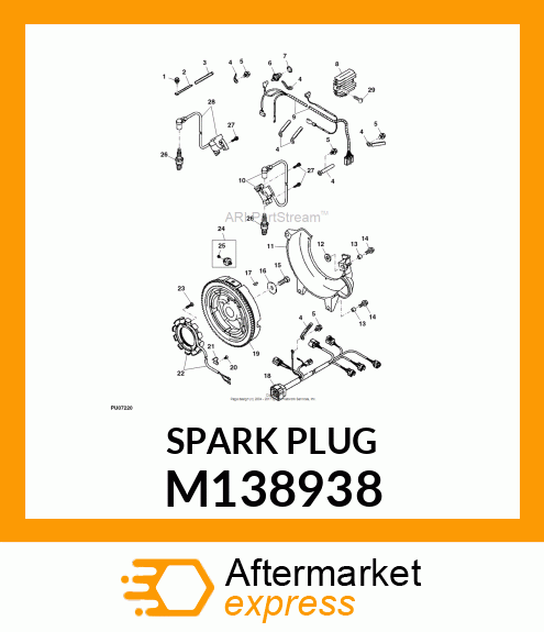 SPARK PLUG, SPARKPLUG M138938