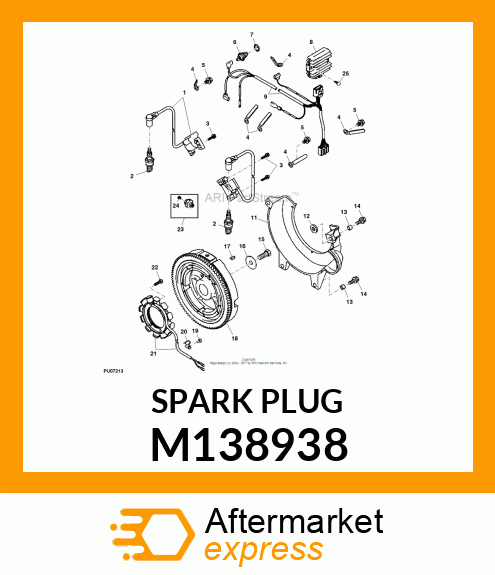 SPARK PLUG, SPARKPLUG M138938