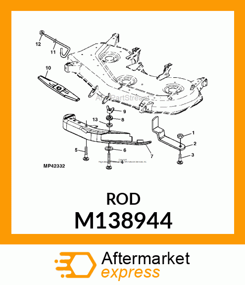 ROD, CHUTE SUPPORT M138944