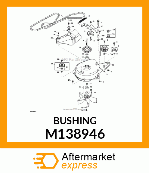 BUSHING, BUSHING, IDLER PIVOT M138946