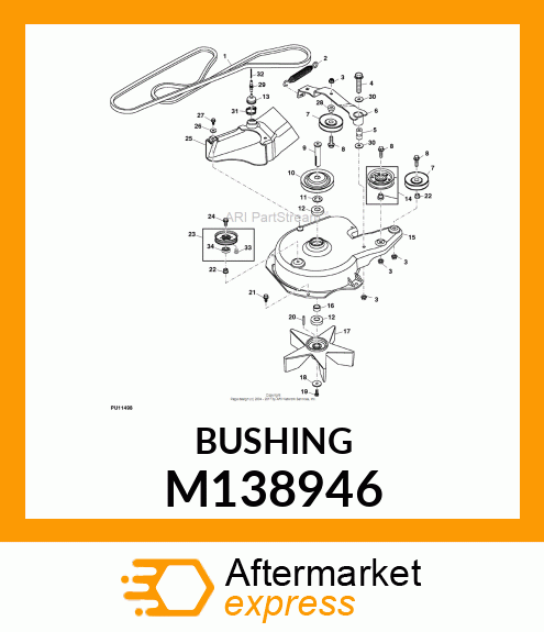 BUSHING, BUSHING, IDLER PIVOT M138946