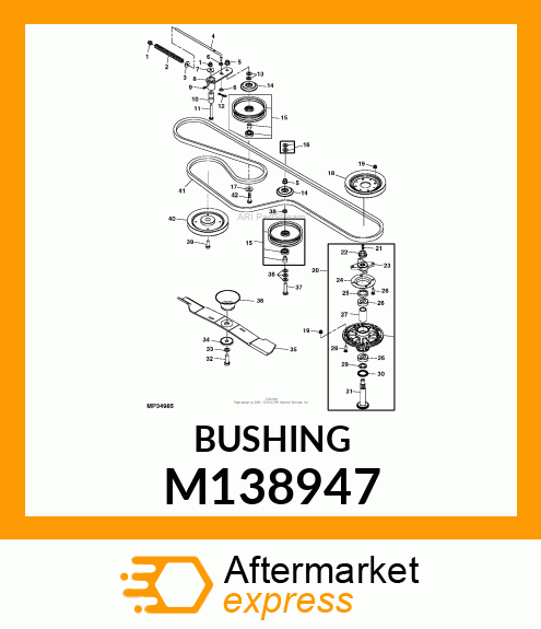 BUSHING, BUSHING, TENSION IDLER M138947