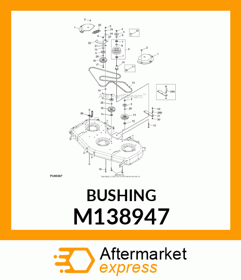 BUSHING, BUSHING, TENSION IDLER M138947