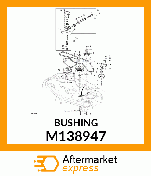 BUSHING, BUSHING, TENSION IDLER M138947