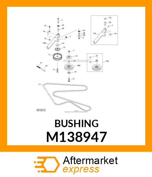 BUSHING, BUSHING, TENSION IDLER M138947