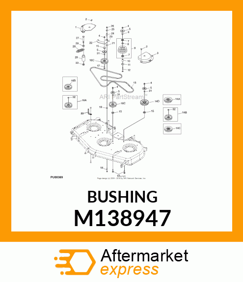 BUSHING, BUSHING, TENSION IDLER M138947