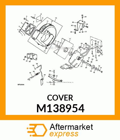 COVER, BLOWER EXHAUST COVER M138954