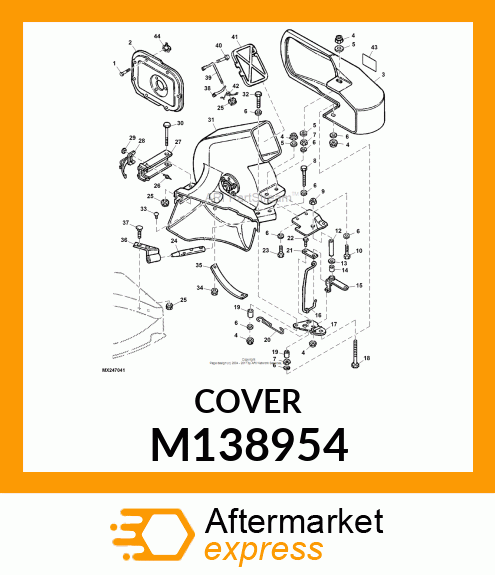 COVER, BLOWER EXHAUST COVER M138954