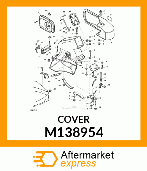 COVER, BLOWER EXHAUST COVER M138954