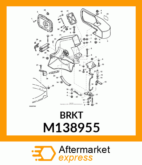 HINGE, EXHAUST DOOR M138955