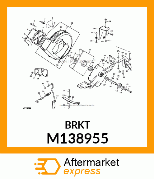 HINGE, EXHAUST DOOR M138955