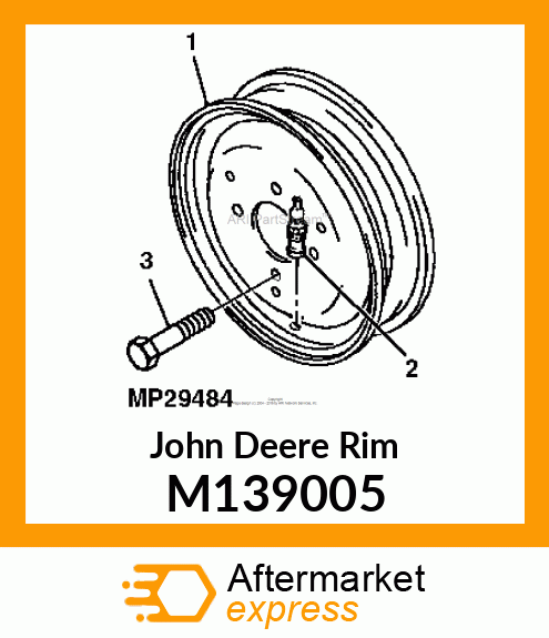 WHEEL,10X6 M139005