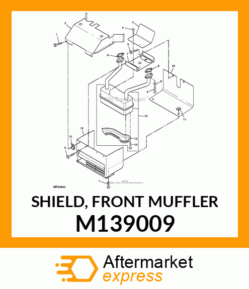 SHIELD, FRONT MUFFLER M139009