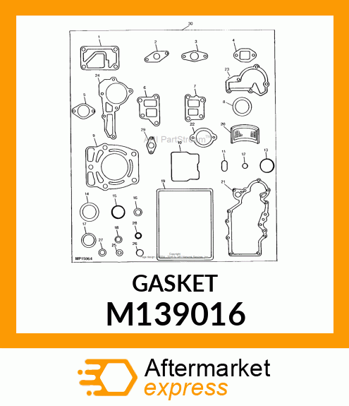 GASKET,CRANKCASE COVER M139016