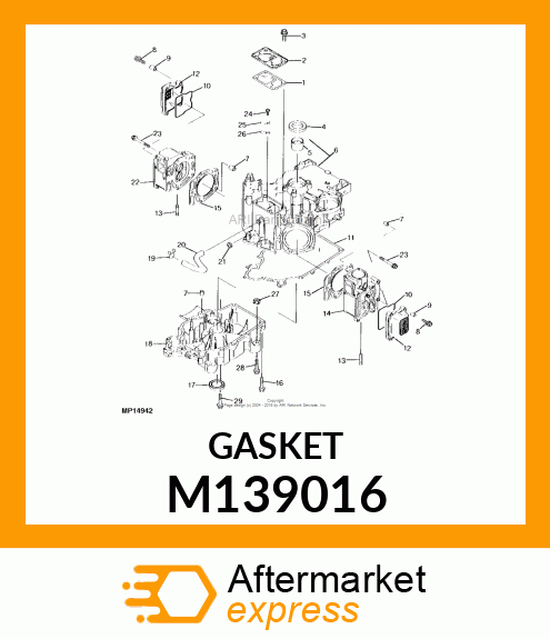 GASKET,CRANKCASE COVER M139016