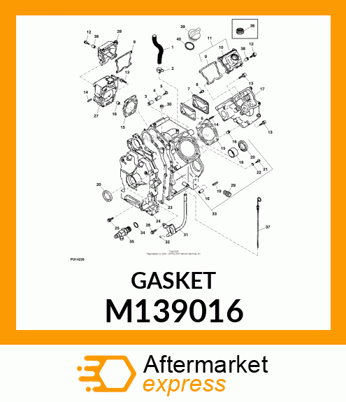 GASKET,CRANKCASE COVER M139016