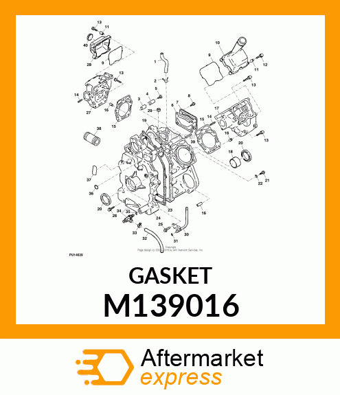 GASKET,CRANKCASE COVER M139016