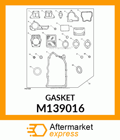 GASKET,CRANKCASE COVER M139016